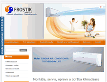 Tablet Screenshot of frostik.cz